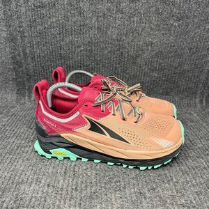 Altra Olympus 5 Trail Running Shoes Vibram Megagrip Beige Red Women’s 9